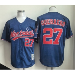 Men Montreal Expos 27 Vladimir Guerrero Navy Cooperstown Collection Stitched MLB Jersey Men Montreal Expos 27 Vladimir Guerrero Navy Cooperstown Collection Stitched MLB Jersey