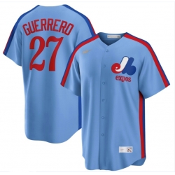 Montreal Expos Vladimir Guerrero Powder Blue Road Cooperstown Collection Jersey