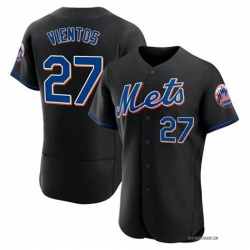 Men New York Mets Mark Vientos #27 Black Flexbase Stitched MLB Jersey