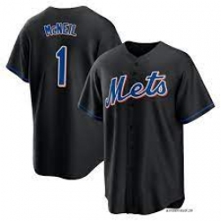 Men Nike New York Mets #1 Jeff McNeil Black Alternate Stitched Baseball Jersey
