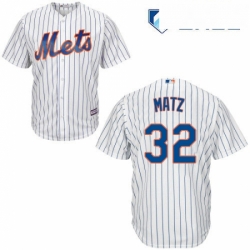 Mens Majestic New York Mets 32 Steven Matz Replica White Home Cool Base MLB Jersey