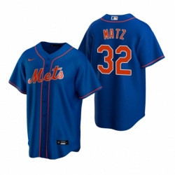 Mens Nike New York Mets 32 Steven Matz Royal Alternate Stitched Baseball Jerse