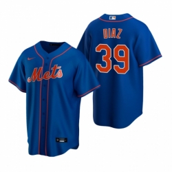 Mens Nike New York Mets 39 Edwin Diaz Royal Alternate Stitched Baseball Jersey