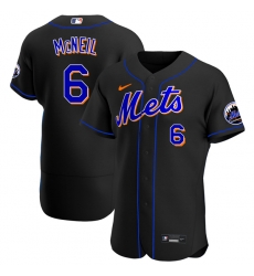 Mens Nike New York Mets 6 Jeff McNeil Black Alternate Stitched Baseball Jersey