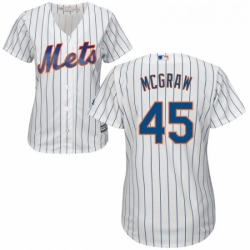 Womens Majestic New York Mets 45 Tug McGraw Authentic White Home Cool Base MLB Jersey