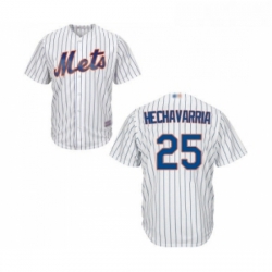 Youth New York Mets 25 Adeiny Hechavarria Authentic White Home Cool Base Baseball Jersey 