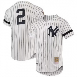 Men New York Yankees 2 Derek Jeter White 1996 Mitchell  26 Ness Cool Base Stitched Baseball Jersey