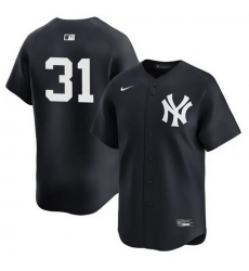 Men New York Yankees  31 Cam Schlittler Navy 2026 Alternate Limited Stitched Baseball Jersey