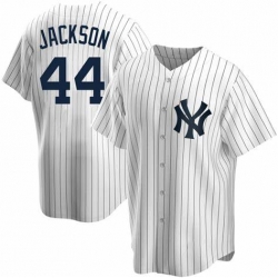 Men New York Yankees 44 Reggie Jackson Replica White Nike MLB Jersey