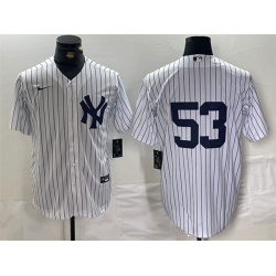 Men New York Yankees 53 Bobby Abreu White Cool Base Stitched Baseball Jersey