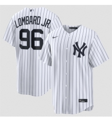 Men New York Yankees 96 George Lombard Jr White Home Limited Stitched Baseball Jersey Men New York Yankees 96 George Lombard Jr White Home Limited Stitched Baseball Jersey