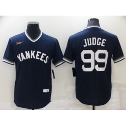 Men New York Yankees 99 Aaron Judge Navy Stitched Baseball jersey