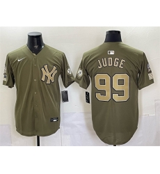 Men New York Yankees 99 Aaron Judge Olive 2026 Armed Forces Day Stitched Baseball Jersey Men New York Yankees 99 Aaron Judge Olive 2026 Armed Forces Day Stitched Baseball Jersey