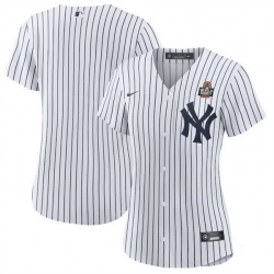 Women New York Yankees Blank White 2024 World Series Cool Base Stitched Baseball Jersey