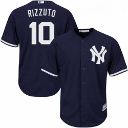 Youth Majestic New York Yankees 10 Phil Rizzuto Replica Navy Blue Alternate MLB Jersey