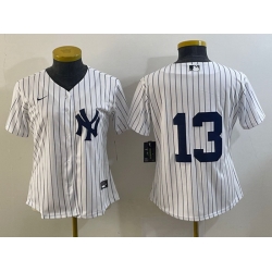 Youth New York Yankees 13 Alex Rodriguez White Cool Base Stitched Baseball Jersey