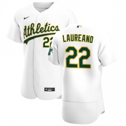 Oakland Athletics 22 Ramon Laureano Men Nike White Home 2020 Authentic Player MLB Jersey