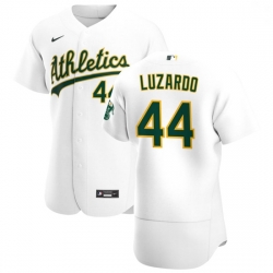 Oakland Athletics 44 Jesus Luzardo Men Nike White Home 2020 Authentic Player MLB Jersey