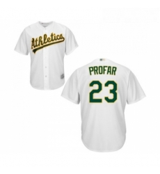 Youth Oakland Athletics 23 Jurickson Profar Replica White Home Cool Base Baseball Jersey 