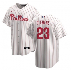 Men Philadelphia Phillies 23 Kody Clemens White Cool Base Stitched Baseball Jersey