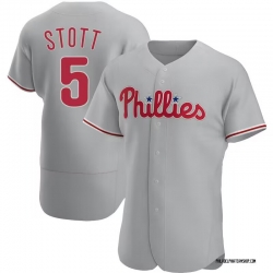 Men Philadelphia Phillies 5 Bryson Stott Gray Flexbase Stitched Jersey