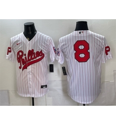 Men Philadelphia Phillies 8 Nick Castellanos White 2026 Field of Dreams Stadium Stitched Baseball Jersey Men Philadelphia Phillies 8 Nick Castellanos White 2026 Field of Dreams Stadium Stitched Baseball Jersey