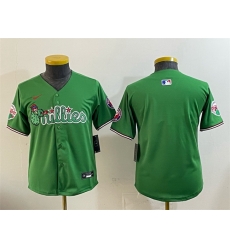 Youth Philadelphia Phillies Blank Green Phanatic Limited Stitched Jersey Youth Philadelphia Phillies Blank Green Phanatic Limited Stitched Jersey