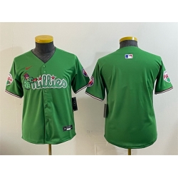 Youth Philadelphia Phillies Blank Green Phanatic Limited Stitched Jersey