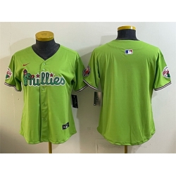 Youth Philadelphia Phillies Blank Light Green Phanatic Limited Stitched Jersey