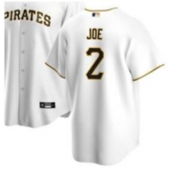 Men Pittsburgh Pirates Connor Joe #2 Nike White Stitched MLB Jersey