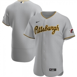 Men Pittsburgh Pirates Men Nike Gray Road 2020 Flex Base Team MLB Jersey