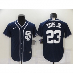 Men San Diego Padres 23 Fernando Tatis Jr Navy 2021 Jersey