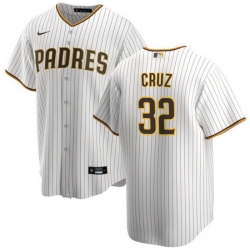 Men San Diego Padres 32 Nelson Cruz White Cool Base Stitched Jersey