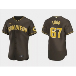 Men San Diego Padres 67 Seth Lugo Brown Flex Base Stitched Baseball Jersey