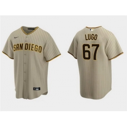 Men San Diego Padres 67 Seth Lugo Tan Cool Base Stitched Jersey