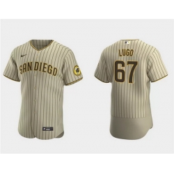 Men San Diego Padres 67 Seth Lugo Tan Flex Base Stitched Baseball Jersey