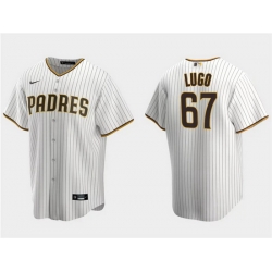 Men San Diego Padres 67 Seth Lugo White Cool Base Stitched Jersey