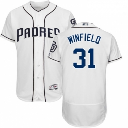 Mens Majestic San Diego Padres 31 Dave Winfield White Home Flex Base Authentic Collection MLB Jersey