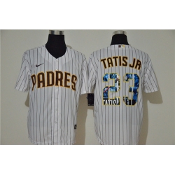 Padres 23 Fernando Tatis Jr  White Nike Cool Base Player Jersey