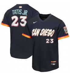 Youth San Diego Padres Fernando Tatis Jr Obsidian 2026 City Connect Stadium Stitched Baseball Jersey Youth San Diego Padres Fernando Tatis Jr Obsidian 2026 City Connect Stadium Stitched Baseball Jersey