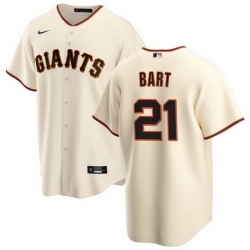 Men San Francisco Giants 21 Joey Bart Cream Cool Base Stitched Jersey