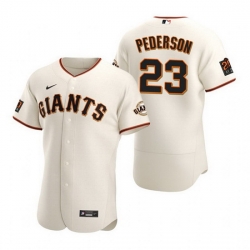Men San Francisco Giants 23 Joc Pederson Cream Flex Base Stitched jersey
