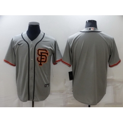 Men San Francisco Giants Blank Grey Cool Base Stitched jersey