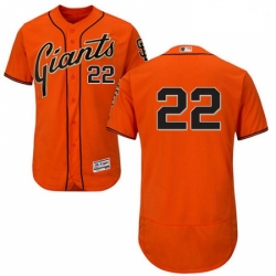 Mens Majestic San Francisco Giants 22 Andrew McCutchen Orange Alternate Flex Base Authentic Collection MLB Jersey