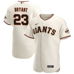 Men's San Francisco Giants #23 Kris Bryant Cream Flex Base Nike Jersey