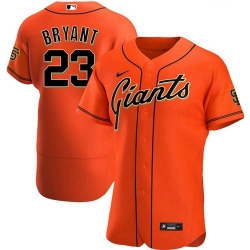 Men's San Francisco Giants #23 Kris Bryant Orange Flex Base Nike Jersey