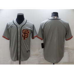 Men's San Francisco Giants Blank Gray Cool Base Stitched Jersey