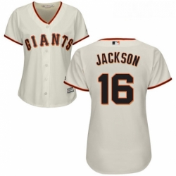 Womens Majestic San Francisco Giants 16 Austin Jackson Replica Cream Home Cool Base MLB Jersey 