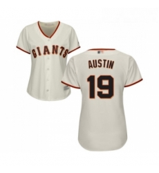 Womens San Francisco Giants 19 Tyler Austin Replica Cream Home Cool Base Baseball Jersey 