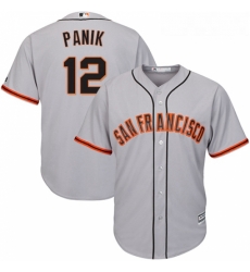 Youth Majestic San Francisco Giants 12 Joe Panik Replica Grey Road Cool Base MLB Jersey